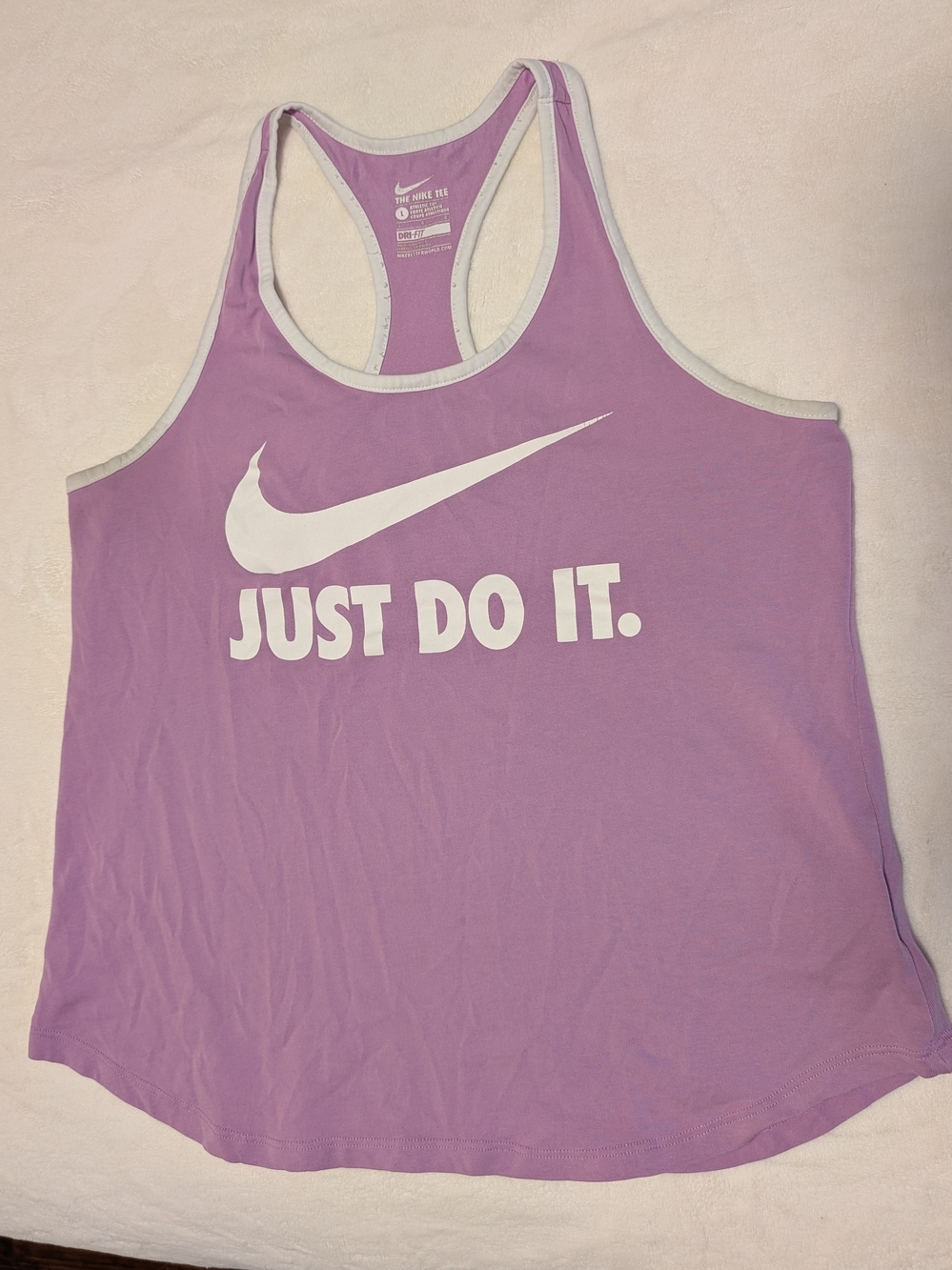 Nike Women’s Purple 'Just Do It.' Racerback Tank